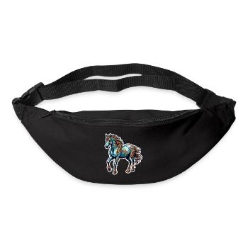 Pony / Horse / Animal / Riding / Mane - Bum bag - black - Front