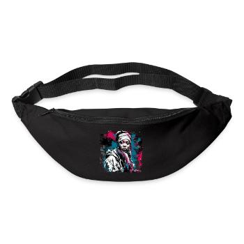 Rapper / Hip Hop / Song / Cool / Rhymes / Beat - Bum bag - black - Front