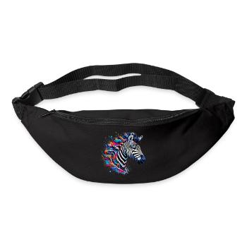Zebra - Gürteltasche - Schwarz - Vorne