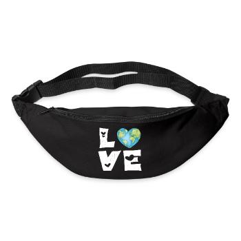 Love Earth Heart - Bum bag - black - Front
