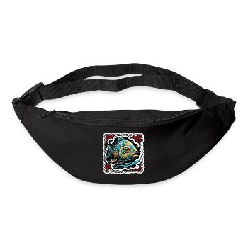 Fisch / Tier / Aquarium / Wasser / Teich / See - Gürteltasche - Schwarz - Vorne