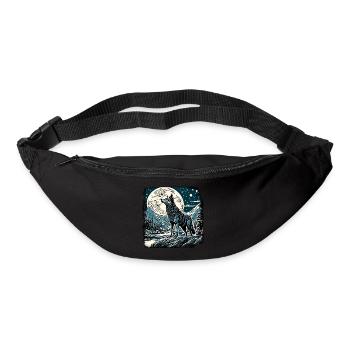 Wolf / Rudel / Wald / Wild / Tierwelt / heulen - Gürteltasche - Schwarz - Vorne