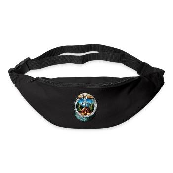 Camping Lagerfeuer Dose - Gürteltasche - Schwarz - Vorne