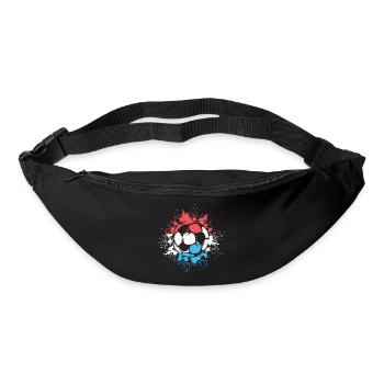 Fußball Farbexplosion Niederlande Team Fußballer - Gürteltasche - Schwarz - Vorne