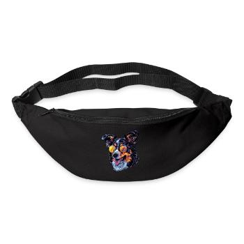 Bouvier Australien Chien, Chien, Lunettes De Soleil, Été - Sac banane - noir - Devant