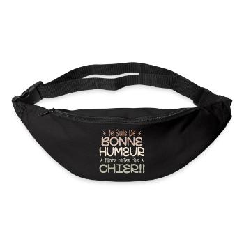 I'm in a good mood so don't piss off! - Bum bag - black - Front