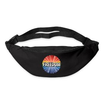 Liberté LGBTQ - Sac banane - noir - Devant