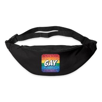 LGBTQ GAY - Sac banane - noir - Devant