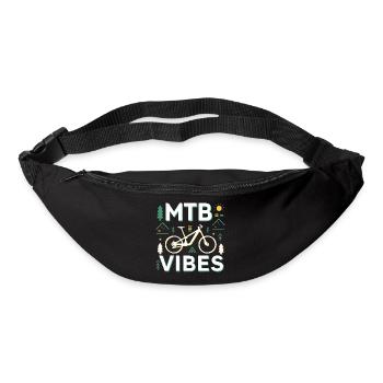 Mountain Bike Vibes Illustration - Bum bag - black - Front