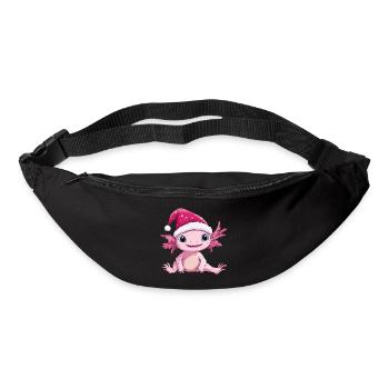 Axolotl Noël Mignon Noël mignon Noël - Sac banane - noir - Devant