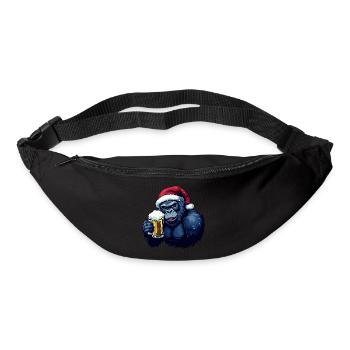 Gorilla Christmas Beer Funny - Bum bag - black - Front