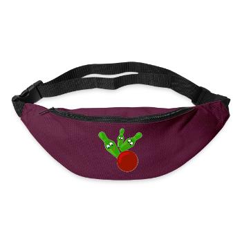 Skittles - Sac banane - bordeaux  - Devant