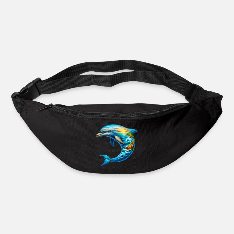 Delfin - Gürteltasche - Schwarz