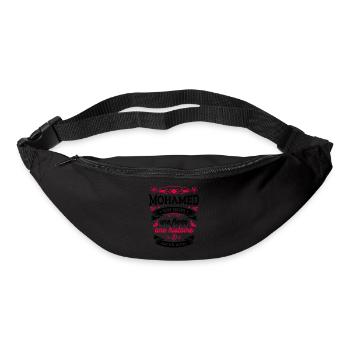 MOHAMED UN NOM UNE FIERTÉ AUCUN RIVAL - Sac banane - noir - Devant