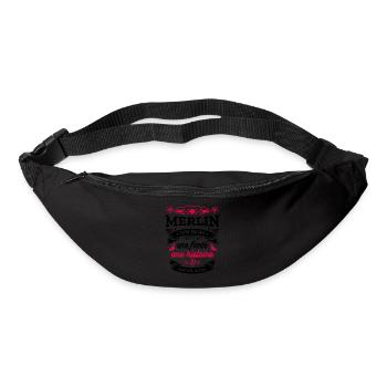 MERLIN UN NOM UNE FIERTÉ AUCUN RIVAL - Sac banane - noir - Devant