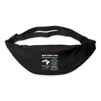 My free time: 100% gaming - Bum bag - black - Front