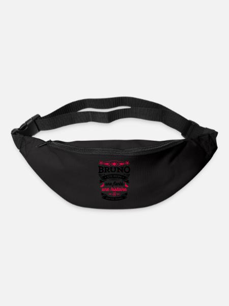 BRUNO UN NOM UNE FIERTÉ AUCUN RIVAL - Sac banane - noir