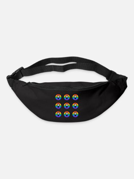 Feministische Ikonen - Regenbogenflagge - Gürteltasche - Schwarz