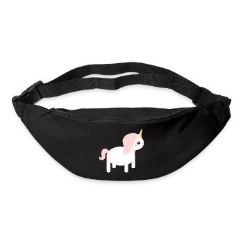 Skurriles Einhorn Cartoon Design - Gürteltasche - Schwarz - Vorne