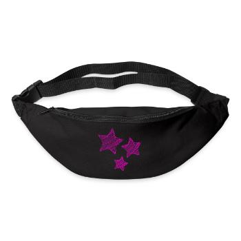 STERN. STERNE. STERN. FEST. JAHRESTAG. WEIHNACHTEN - Gürteltasche - Schwarz - Vorne