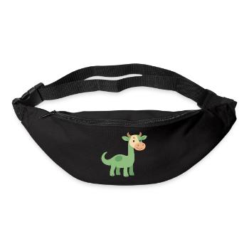 Dinosaur with cowhide head - Bum bag - black - Front