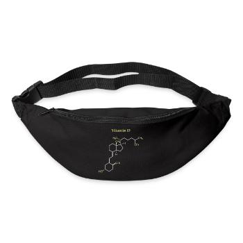 Vitamin-D-Struktur - Gürteltasche - Schwarz - Vorne