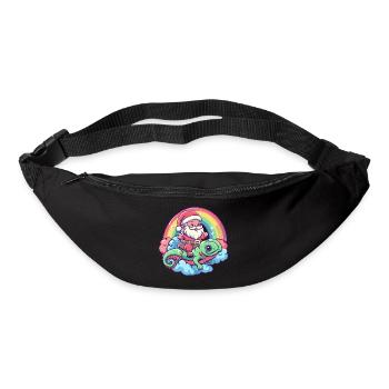 Chameleon Santa Claus Christmas - Bum bag - black - Front