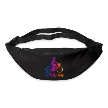 Rainbow Gradient Cyclist - Bum bag - black - Front