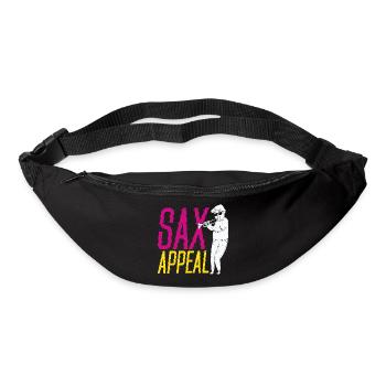 Sax Appeal Saxophone Saxophoniste Jazz Jazz Jazz Band - Sac banane - noir - Devant