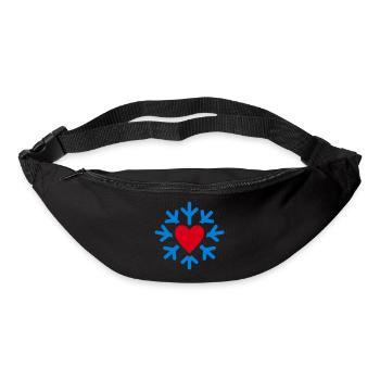 Winterherz im Eiskreis - Bum bag - black - Front