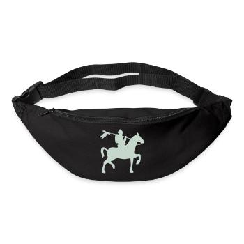 Ritter Krieger auf ein Pferd - Gürteltasche - Schwarz - Vorne