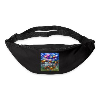 Colorful bubble bowl - Bum bag - black - Front