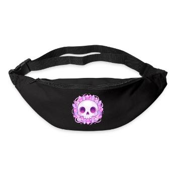 Kristallskull mit Kristallen - Gürteltasche - Schwarz - Vorne