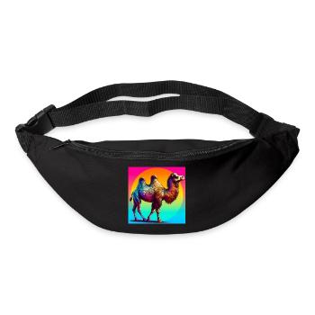 chameau - Sac banane - noir - Devant