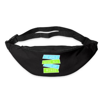 Le monde a besoin de toutes sortes d’esprits inspirants - Sac banane - noir - Devant