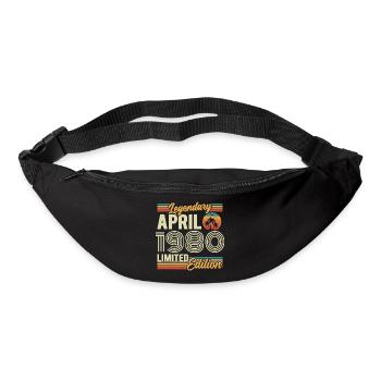 April 1980 46th Anniversary Gift - April 1980 - Bum bag - black - Front