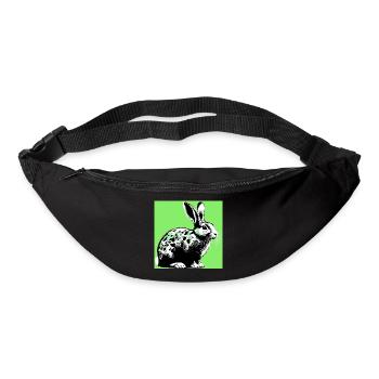 lapin - Sac banane - noir - Devant