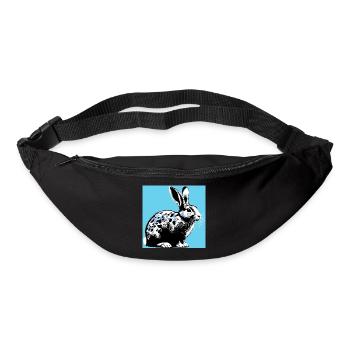 lapin - Sac banane - noir - Devant