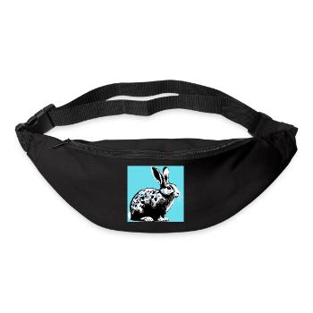 Kaninchen - Gürteltasche - Schwarz - Vorne