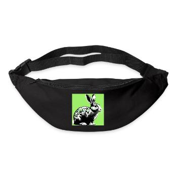 lapin - Sac banane - noir - Devant