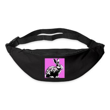 Kaninchen - Gürteltasche - Schwarz - Vorne
