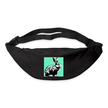 Kaninchen - Gürteltasche - Schwarz - Vorne