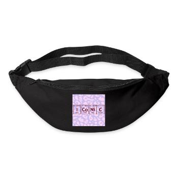 Periodic Table Icon Graphic Design - Bum bag - black - Front