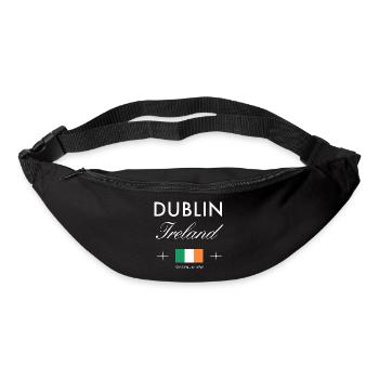 Dublin Ireland Coordinates Travel Souvenir - Bum bag - black - Front