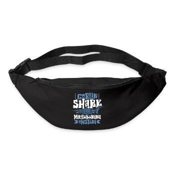 Tiefsee Monster - Koboldhai - Gürteltasche - Schwarz - Vorne