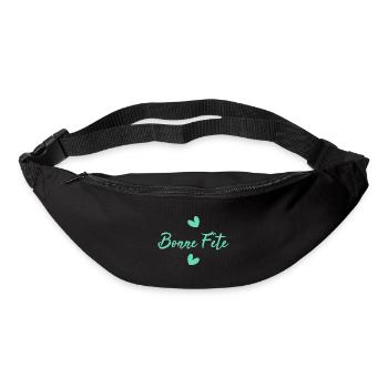 FÊTE DES MÈRES. BONNE FÊTE MAMAN. MAMAN. JE T'AIME - Sac banane - noir - Devant