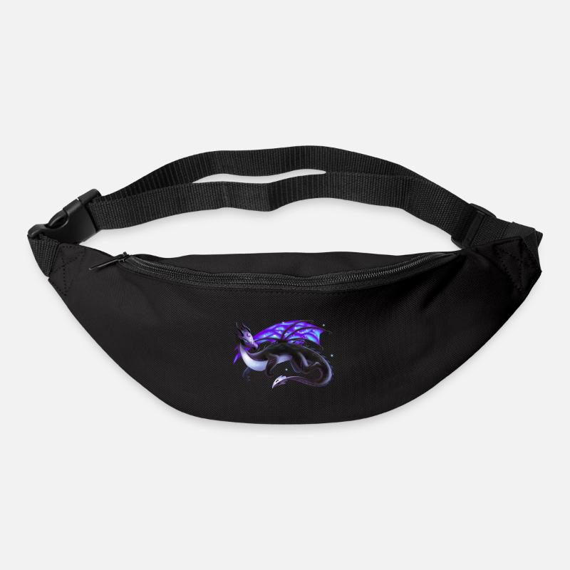 Magischer Nacht Drache - Drachen der Elemente - Gürteltasche - Schwarz