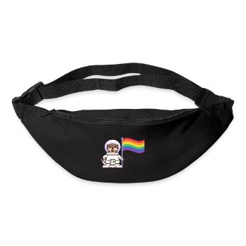 Gay Pride Otter Queer Rainbow Otter LGBT - Bum bag - black - Front