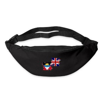 Antigua and Barbuda Great Britain Flag - Bum bag - black - Front