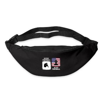american football footballspieler - Gürteltasche - Schwarz - Vorne